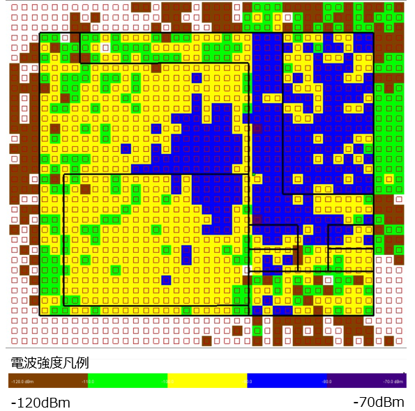 図3. エリアシミュレーション結果