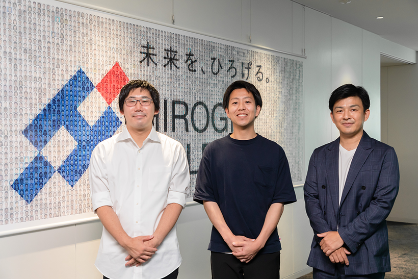 （写真左から）蜂須賀 秋人氏、畑 翔麻氏、山下 泰裕氏