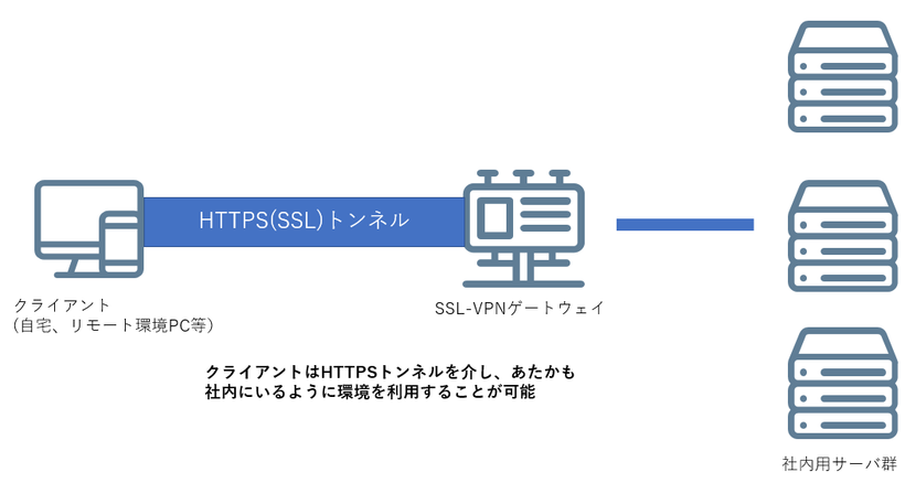 図1：SSL-VPN 環境イメージ