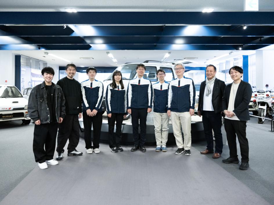 左から、グッドパッチKai氏、グッドパッチ遠藤氏、スズキ三浦市、スズキ川井氏、スズキ竹内氏、スズキ大井氏、スズキ正畑氏、CTC友井、CTC垂水