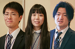 伊藤忠テクノソリューションズ株式会社 クラウドイノベーションセンター チーム★マチプリ 丸山 貴嗣(左)/岡 桃葉(中央)/萱間 真人(右)