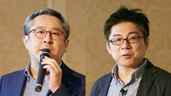 AI技術推進課長 エグゼクティブエンジニア 保木 富雄(左) 株式会社グリッド テクノロジーソリューショングループ エバンジェリスト 蝦名 拓也氏(右)