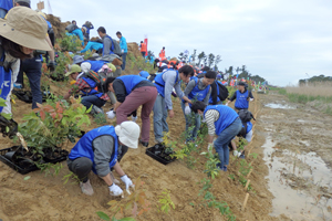 植樹祭当日の様子1