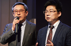 ITサービス事業開発チーム エグゼクティブエンジニア 保木 富雄（左） 株式会社GRID テクノロジーソリューショングループ 蝦名 拓也氏