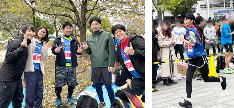 「NIPPON IT チャリティ駅伝」の様子