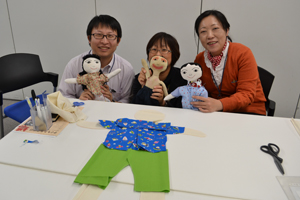 かわいい人形になってね！