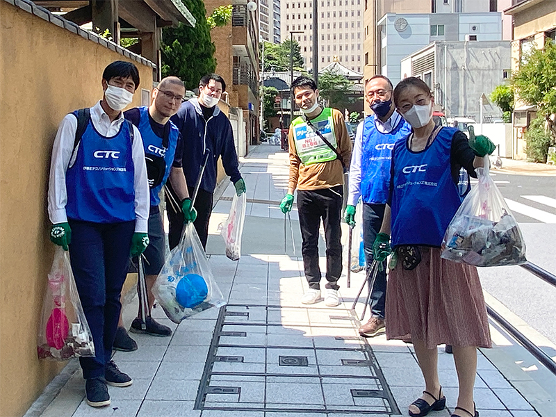 地域の「クリーンキャンペーン」に参加