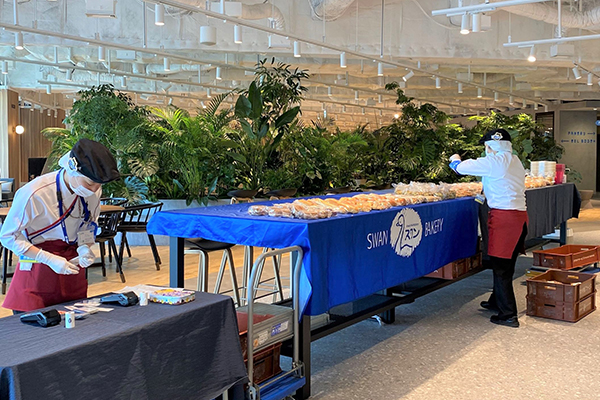 A bread selling event