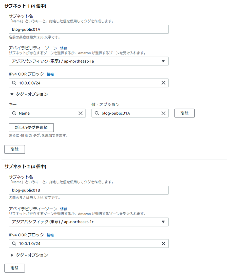 2.サブネット